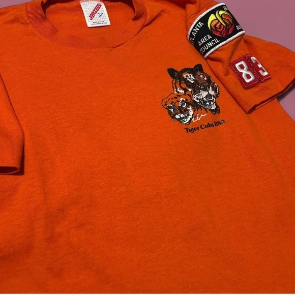 83’ Vintage Boy Scouts Short Sleeve Tee with Unique Patches - Picture 3 of 5